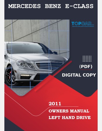 mercedes benz e class 2011 owners manual